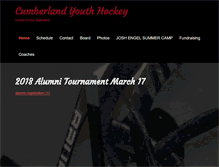 Tablet Screenshot of cumberlandhockey.com